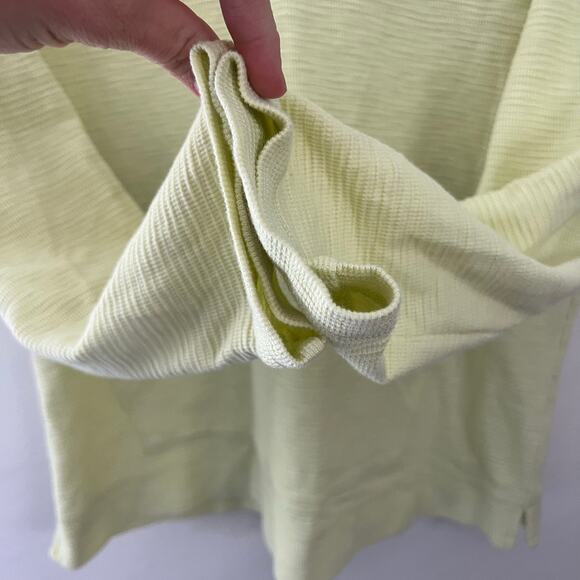 J Jill Hoodie Women’s Key Lime ribbed Cotton Pullover‎ Sweatshirt size small - Picture 7 of 11